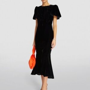 NEW Rhode Velvet Arabella Dress, Size 8 (Retail $585)